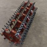 Rice cylinder for a Laverda combine. 5 wheel with 9 bars.